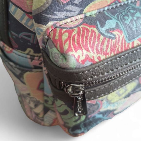 Loungefly Star Wars Pastel Graffiti Sticker Mini Backpack main image 13
